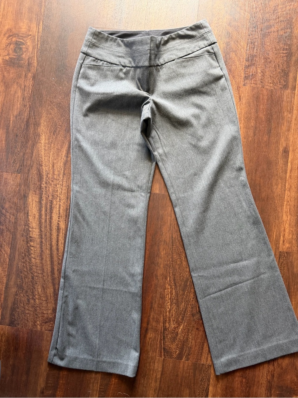 Express editor Gray Dress Pants - Classic Wide-Leg 2S